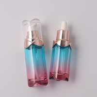 Botol Kosmetik Kaca Kosong 30ml 40ml 100ml 120ml Krim Wajah Krim Perawatan Kulit Botol Lotion Pompa Set Kemasan Kaca