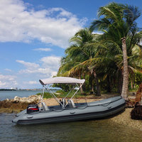 Bateau OEM d'usine à vendre, PVC Hypalon, bateau pneumatique auto-gonflant, RIB, sauvetage, pêche, ponton avec moteur, bateau de pêche
