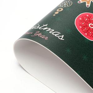 Pronto per la spedizione del faux dell'unità di elaborazione di cuoio impermeabile da pranzo di natale tovaglietta stuoia di tabella - Product Image 6