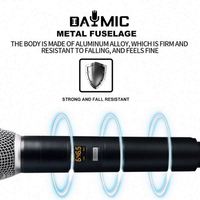 Système de microphone de conférence professionnel sans fil UHF dynamique OEM d'usine 2.4G avec suppression du bruit, portée de 100m, lumières LED, son portable