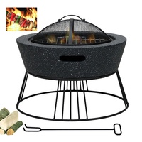 Foyer de Camping léger et Simple bol à feu de Table d'extérieur bol à feu en marbre sans gaz pour l'hiver