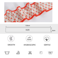Pañuelo de moda para mujer 2026, pequeño y largo de 120*8cm, para atar el pelo, como cinta decorativa para bolsos y para uso diario