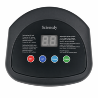 Sciensdy Moderno Abridor Inteligente de Puerta de Garaje 433MHz Control Remoto de Código Variable DC24V 600N Operador de Puerta Eléctrica con Correa de Transmisión LED