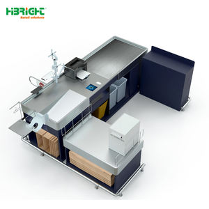 Mostrador de Caja Combinado Popular de Alta Luminosidad con Cinta Transportadora para Supermercados y Tiendas de Abarrotes - Product Image 4