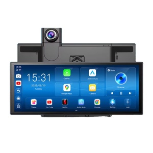 11.4 inch <span class=keywords><strong>Android</strong></span> 14.0 4G Dash Cam 8G + 128G ADAS 5G Wifi Xe DVR GPS BT FM 24h đậu xe màn hình gương chiếu hậu Video Recorder - Product Image 1