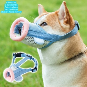 Museruola di Lusso Personalizzata <span class=keywords><strong>per</strong></span> <span class=keywords><strong>Cani</strong></span>, Dispositivo Anti-abbaio e Anti-morso, Traspirante e Regolabile - Product Image 1