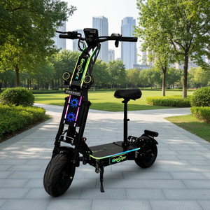 Scooter Eléctrico Geofought de Alta Potencia de 10000W, 2*72V 45A, Configuración por Aplicación, Controlador LIVIAE, 80AH 100AH, Scooter Eléctrico de Largo Alcance con Asiento - Product Image 1
