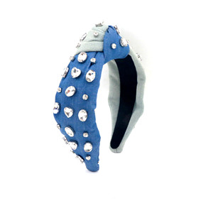 Bandeau de fête à paillettes inspiré des créateurs de mode de rêve Bandeau de luxe à paillettes en diamant strass - Product Image 5