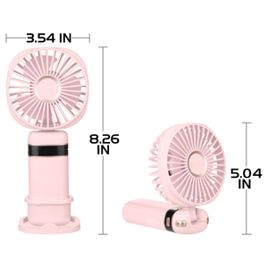 Ventilateur de refroidissement d'air miniature 1200 mAh, best-seller, ventilateur manuel d'été, 5 niveaux de vitesse, ventilateur portable rechargeable à main - Product Image 3