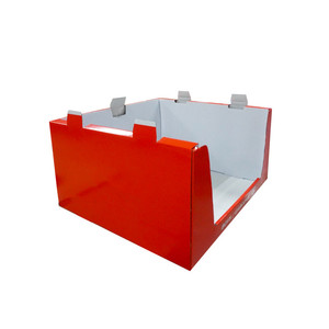 POP Display Tray Box Stackable Cardboard Floor Pallet Display Unit U Shape Cardboard Counter Display Tray