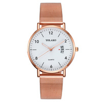 Montre numérique pour homme à succès, bracelet milanais et bracelet maille, montre à quartz, personnalisation en gros par l'usine