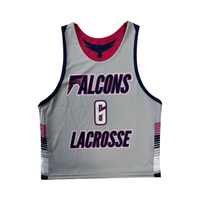 Vente en gros de pinnies de crosse en maille réversible à double impression pour femmes maillot de crosse en maille pour vêtements de sport par sublimation à sec