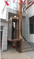 Ascenseur commercial sans engrenages MRL de qualité supérieure pour villas et appartements, ascenseur moderne en PVC pour intérieur et extérieur