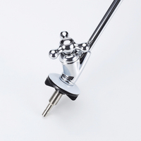 Robinet purificateur d'eau domestique en acier inoxydable 304, pour eau froide par osmose inverse, à grand angle, à canal unique, trois voies, rotation à 360 degrés