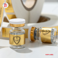 Étiquettes autocollantes imperméables personnalisées pour flacons cosmétiques, forme personnalisée pour les étiquettes de soins de la peau