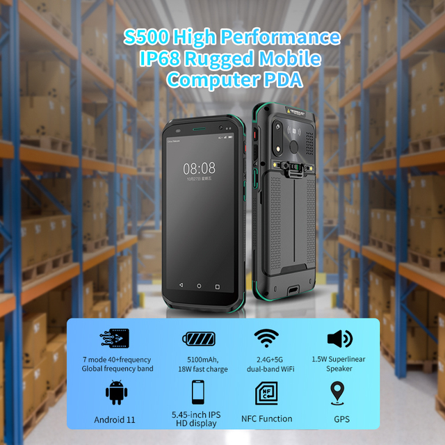 JINGXIN Android 11 PDA OEM Powerful Performance Data Collector NFC Android Wifi Industrial Handheld Mobile Data Terminal PDA