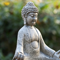 Statue de Bouddha en résine personnalisée, pot à succulentes, figurine de Bouddha méditant, pot à fleurs, décoration de jardin zen, décoration de patio, décoration de cour