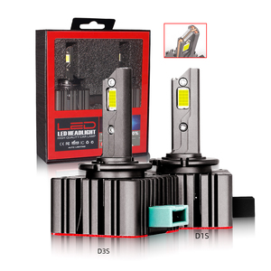 8700LM D1S D1 <b>LED</b> Headlight Conversion Kit 6500K Three Copper <b>Tube</b> Turbo Cooling Fan High Power Auto Replacement Bulb - Product Image 1