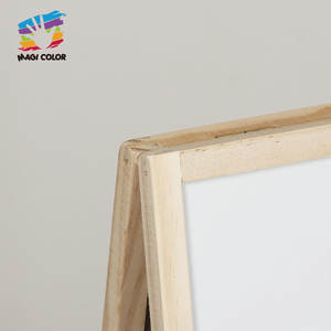 木製両面イーゼルボード調整可能磁気描画 & 書き込みボードSTEMパズル付き折りたたみデザインW12B315 - Product Image 6