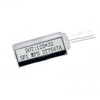 Modul LCD LCM 12832 Layar Dot-Matrix 2 Inci Layar Monokrom Peralatan Kontrol Industri Panel Dot-Matrix Grafis Kecil
