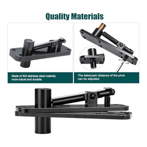 Bisagra invisible AEE6 para puerta, soporta 500 lb, herraje de pivote para puerta batiente, giro de 360° °   Bisagra Giratoria Invisible para Puerta - Product Image 4