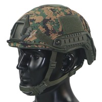 Casque de tir Casque Équipement de sécurité Tir polyvalent Chasse CS Champ Opérations spéciales Camouflage Jungle Desert
