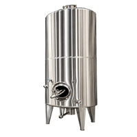 Cuve cylindrique en acier inoxydable de qualité alimentaire avec agitateur à moteur à engrenages pour la filtration de la bière, usage quotidien en salle