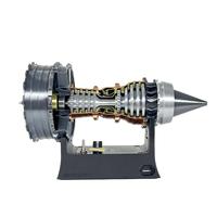 Modèle d'ornement de moteur d'avion turbofan imprimé en 3D pour bureau à domicile, design moderne unique pour la décoration de la maison et du bureau