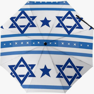 Parapluie portable israélien pour <span class=keywords><strong>voyage</strong></span> <span class=keywords><strong>en</strong></span> voiture, style national créatif, imprimé drapeau, haute qualité, ouverture et fermeture entièrement automatiques - Product Image 2
