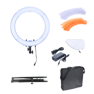 Photographie vidéo <span class=keywords><strong>LED</strong></span> <span class=keywords><strong>cercle</strong></span> <span class=keywords><strong>lumineux</strong></span> anneau <span class=keywords><strong>lumineux</strong></span> <span class=keywords><strong>téléphone</strong></span> portable 18 pouces lumière <span class=keywords><strong>LED</strong></span> - Product Image 1