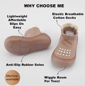 2024 nouveau design bébé chaussures légères infantile garçon fille chaussettes enfant en bas âge chaussures de marche bébé chaussettes <span class=keywords><strong>comme</strong></span> <span class=keywords><strong>des</strong></span> chaussures - Product Image 2