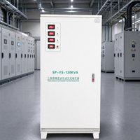 Stabilisateur de tension triphasé 120 kVA SPU avec affichage numérique LED, régulateur AVR automatique pour alimentation électrique commerciale de petites ateliers