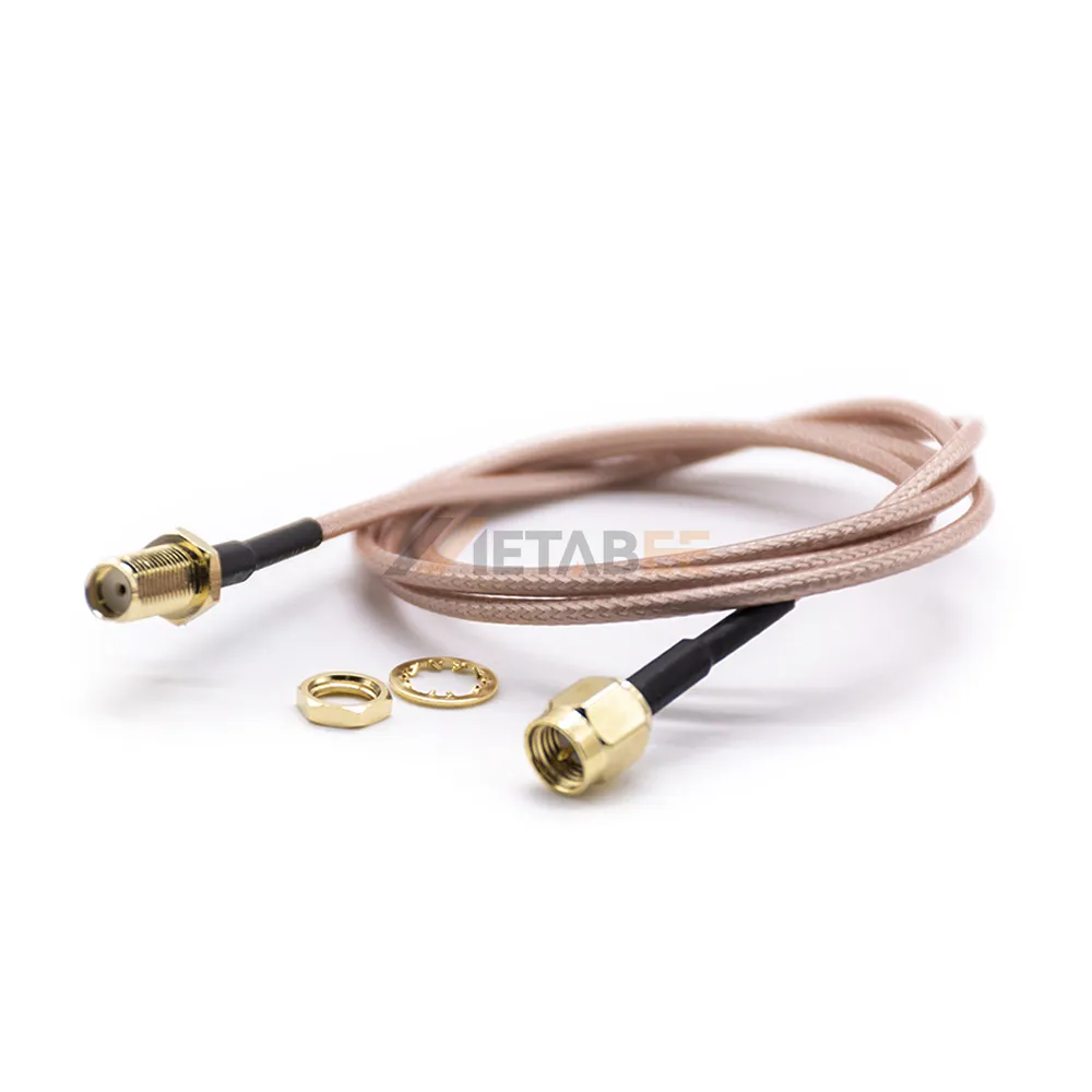 Perakitan Jumper adaptor kabel ke betina SMA RG179 RG316 RG 316 produsen konektor Coax koaksial RF