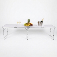 Nouvelle arrivée, table pliante portable en aluminium, légère, pour le camping en plein air, table de pique-nique, pour la vente en gros et la distribution