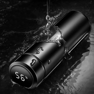 Bouteille isotherme sous vide professionnelle 500 ml en acier inoxydable 304, bouteille d'eau droite portable pour bureau et voyage, logo personnalisé - Product Image 4