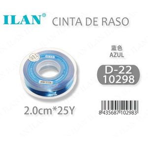 Nastro in Raso Ilan 2.0cm 25Y Blu D-22 - Product Image 1