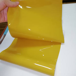 Cuir PU <span class=keywords><strong>Vinyle</strong></span> OEKO Tex 100 Sans DMF, Doux, Brillant, Extensible sur 2 Côtés, Imperméable, Épaisseur 0,7 mm, pour Robes, Vestes et Leggings Sexy - Product Image 4