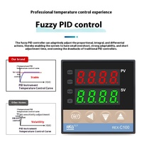 Contrôleur de température numérique PID Rex C100 C700, thermostat intelligent avec écran, contrôle de processus industriel
