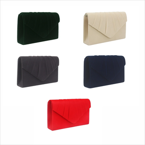Sacs de soirée en daim de luxe mariée estampillés à la main or femme sac à main froncé <span class=keywords><strong>pochette</strong></span> concepteur sacs de mariage pour femmes personnalisés - Product Image 2