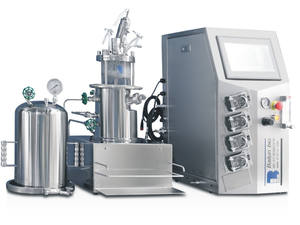 Fermentador de biosíntesis de laboratorio pequeño estándar de la UE, agitador magnético de 220V, biorreactor de vidrio de laboratorio de grado automático V - Product Image 6