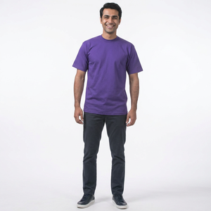 Camiseta Moderna de Alta Gama para Hombre, Marca de Moda, Verano, 100% Algodón, 210g, Sin Costuras, Manga Corta, Impresión Personalizada, Transpirable, Secado Rápido - Product Image 1