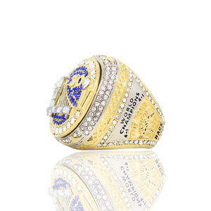 Anillo Conmemorativo del Campeonato de los Golden State Warriors 2018, Personalizado para Fanáticos, de Acero Inoxidable de Alta Calidad con Diamantes Brillantes para Hombre - Product Image 1