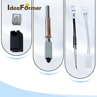Kit Peningkatan Printer 3D Anycubic Kobra3 Nozzle Pemanas Keramik 0.4mm/1.75mm Sistem Pemanas Ekstruder Aksesoris Premium yang Diperkuat