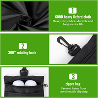 Pochette d'accessoires de golf professionnelle multi-poches, sac de rangement personnalisé pour tees de golf, étui de rangement pour balles, organisateur d'outils d'entraînement, cadeau pour golfeur