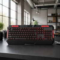 Clavier de jeu mécanique filaire USB Rétroéclairage RVB Anti-ghosting Logo personnalisé Garantie 1 an Compatible Windows 7/8/10 XP Vista