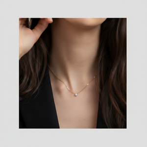 Paquete de Collares con Cuentas Finas y Piedras de Nacimiento - Product Image 1