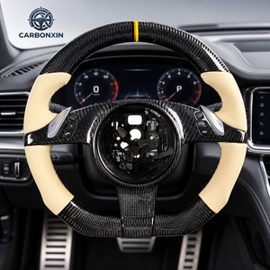 Volante de Fibra de Carbono para Porsche Cayenne Macan Panamera Boxster Coupe Gt3 gt4 958 997 987 993 957 981 911 sin Airbag - Product Image 4