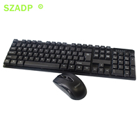 Prix promotionnel SZADP 2.4G pratique clavier d'ordinateur et souris plastique ABS pour ordinateur portable de bureau facile à utiliser