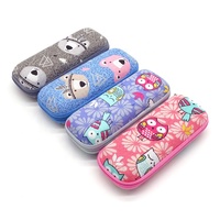 Lunettes de mode fermeture éclair lunettes de soleil de protection emballage sacs de transport Portable Eva étui enfants boîte Logo personnalisé