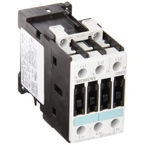 Contacteur de moteur Siemens 3RT1026-1BB40, 3 pôles, 100A, bobine 24V CC, montage sur rail DIN, automatisation industrielle - Product Image 1